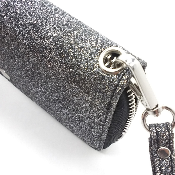 BCBG Kalina Black Glitter Wristlet Boxed NIB - Picture 10 of 11